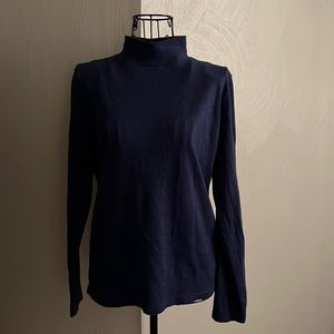 Size Medium navy blue turtleneck